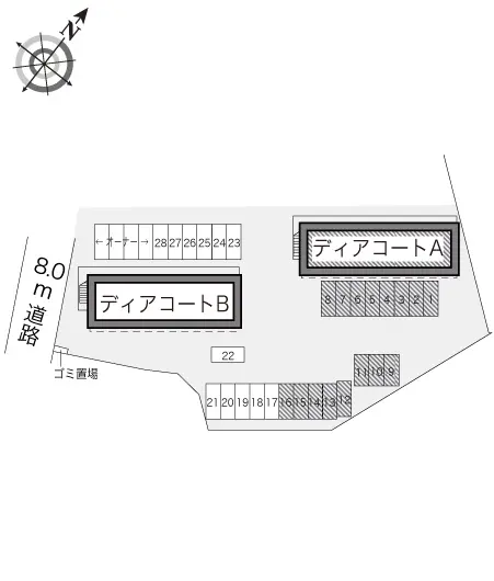 レオパレスディアコートＡ 2