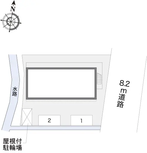 レオパレスＨＡＴＡＫＥＮＡＫＡⅡ 2