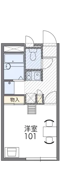 レオパレスオータム１４　Ｓ 1