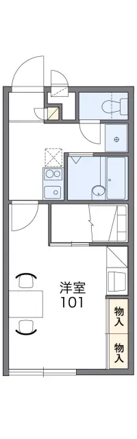 レオパレスレイクサイド平塚 1