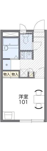 レオパレスアロハＢ 1