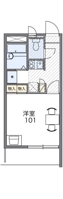 レオパレスＡＵＢＥ　沼垂西 1
