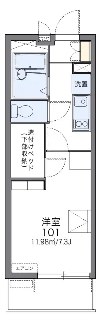 レオパレスクレストタウンＡ 1