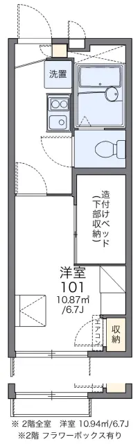 レオパレスアクアブルー青谷 1