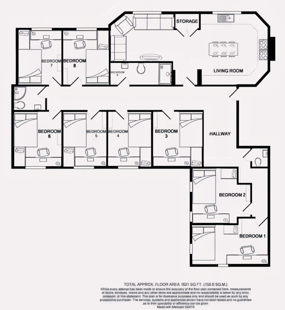 Flat J, Park View, NG1 4GR 1