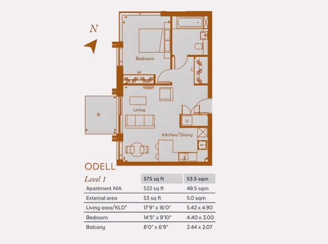 LH-Ode - London student accommodation - 1B1B
