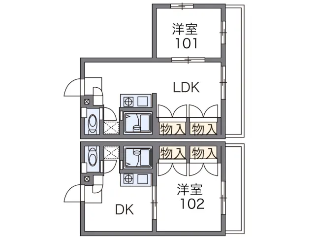 レオパレス向日葵弐番館 1
