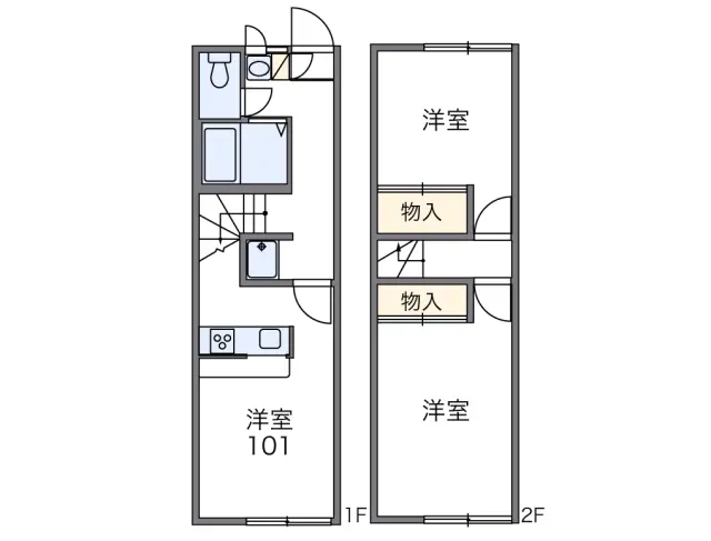 レオパレス美咲ヶ丘Ｂ 1