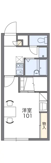 レオパレステツ弐番館 1