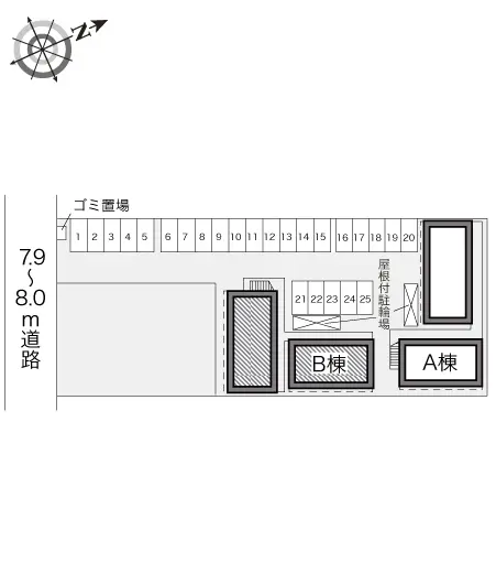 レオパレス新涯ロータスＢ棟 2