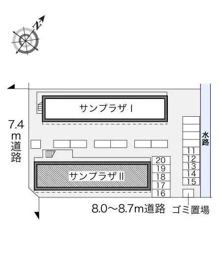 レオパレスサンプラザⅡ 2