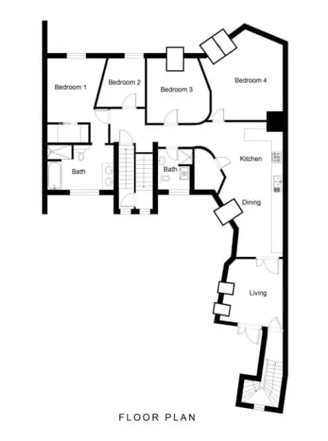 Fancy double bedroom in a 4-bedroom apartment in Charlottenburg  0