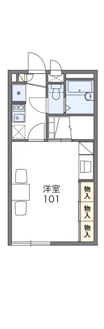 レオパレスニューライフ　トビタ 1