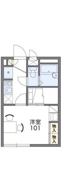 レオパレスリバーサイド住吉 1