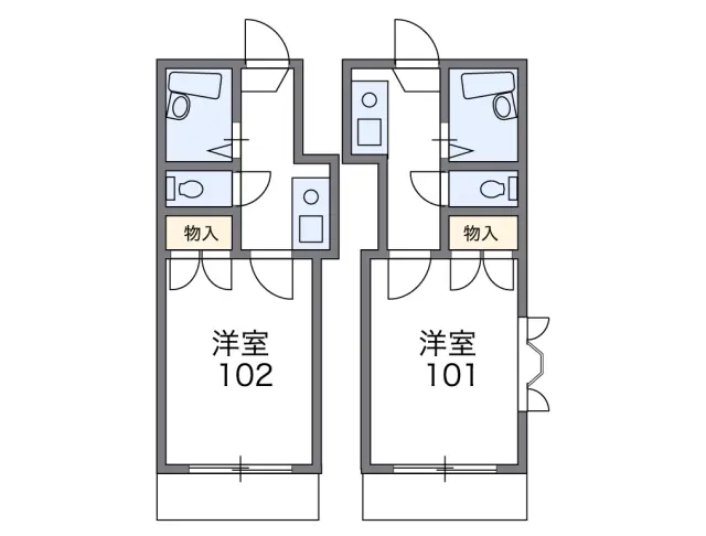  レオパレス板付Ⅱ 106号室 2