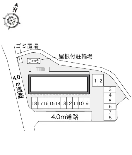 レオパレス中吉田Ｕ 4