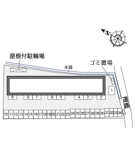 レオパレスエクレールＫ竹原 2