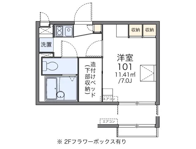レオパレスフローラ中里 1