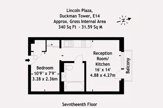 LH-Lincoln Plaza - alloggio per studenti a Londra - STUDIO