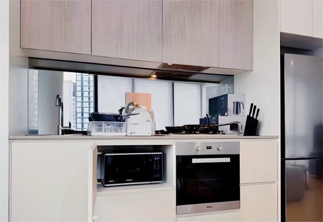 889 Collins Street - Melbourne student accommodation - 3b2b Second Bedroom Double occupancy
