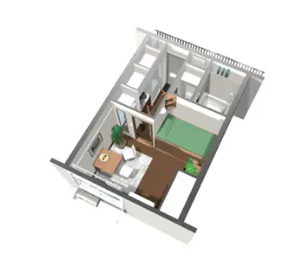 レオパレスサイレント　リバー 204号室 1