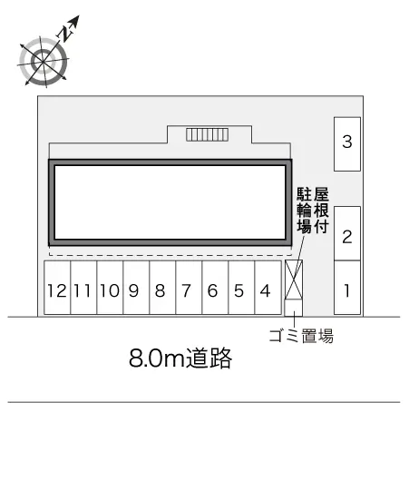 レオパレスミズホⅡ 3