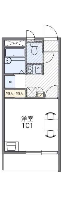 レオパレスポワールみゆきⅡ 1