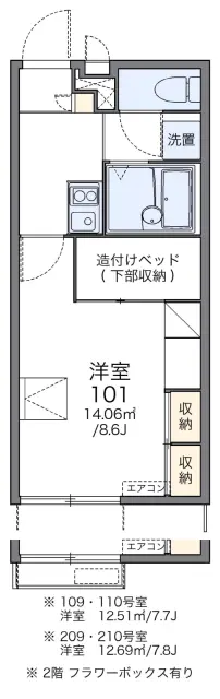 レオパレスフォーシーズン弐番館 1
