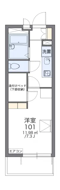 レオパレスエルドラド　新居 1