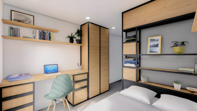 The Nest - ที่พักนักศึกษาในเลสเตอร์ - Courtyard Studio
