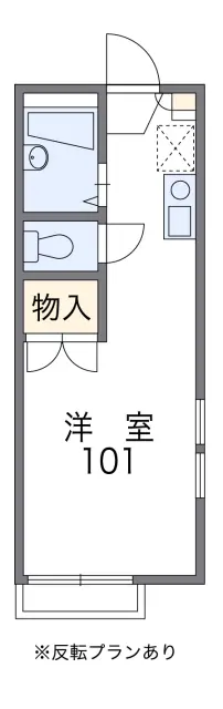 レオパレストダワンルームハイツ 1