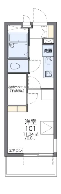 レオパレスコーポ西新道バザール 4