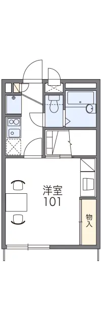 レオパレス京浜建物水橋ハイムＢ 1