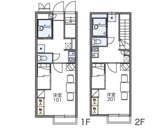 レオパレス琵琶渕レジデンスⅢ 1