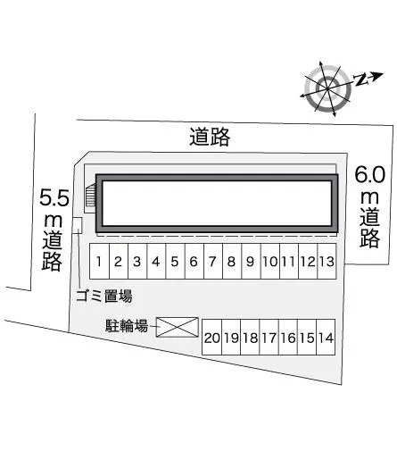 レオパレスミーティア嵐南 2