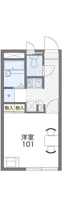 レオパレスル　ポルトＡ 1