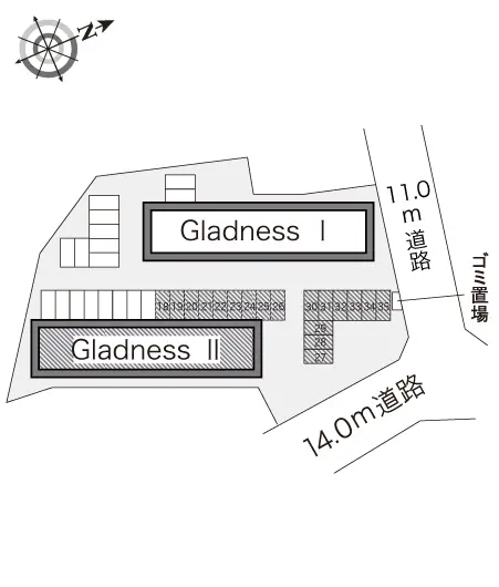 レオパレスＧｌａｄｎｅｓｓ　Ⅱ 2