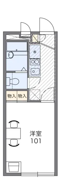 レオパレス中田北Ｂ 1
