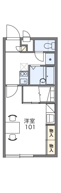 レオパレスマンダリーヌⅢ 1