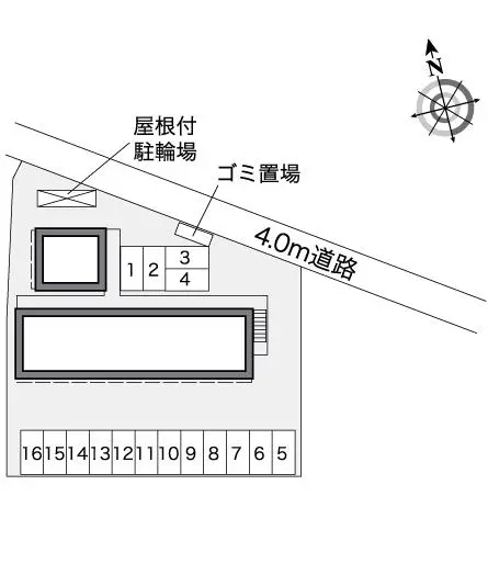 レオパレスユリハウス都府楼南 2