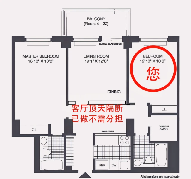 纽约罗斯福岛 Manhattan Park 2B2B 次卧长租