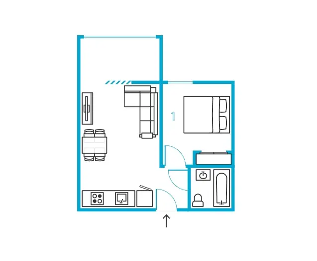 Admirable 1-bedroom apartment near Reboleira train station