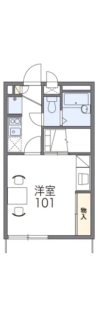 レオパレスエクレール鬼無 1