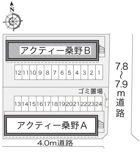 レオパレスアクティー桑野Ｂ 2