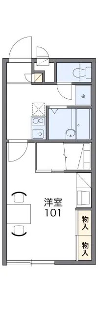 レオパレスＥａｓｔ　ａｕｋ　Ⅲ 1