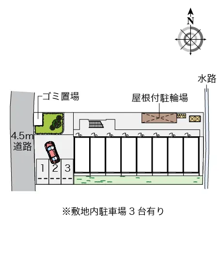 レオパレスノースアイランドⅢ - 南河内郡河南町の学生向け宿泊施設