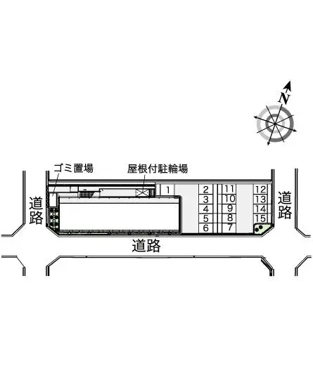 レオパレスステュディオ箕面Ⅱ 2