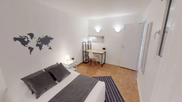 Cute double bedroom in a student flat, in Parc-de-Montsouris 4