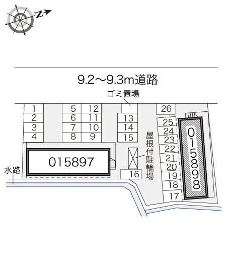 レオパレス京浜建物水橋ハイムＢ 2