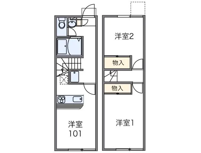 レオパレスエムズコートＢ 1